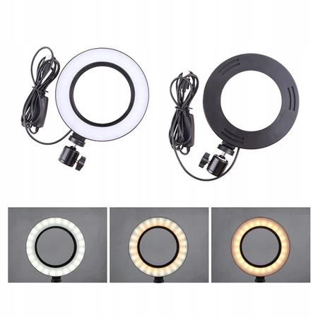LAMPA PIERŚCIENIOWA 60W RING MAKIJAŻU STATYW 220cm