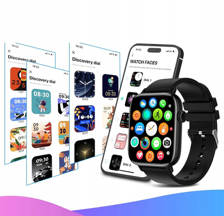 ZEGAREK SMART WATCH SMARTWATCH SPORT ROZMOWY POŁĄCZENIA MĘSKI