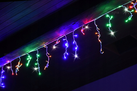 KURTYNA ŚWIETLNA 17M SOPLE 500 LED MULTI + FLASH SOPLE HERMETYCZNY KABEL