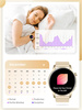KOBIECY SMARTWATCH DLA DZIEWCZYNY PREZENT AMOLED BRANSOLETA SILIKON SMART