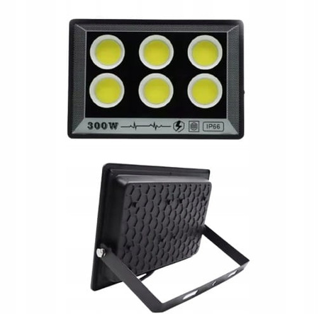 MOCNA LAMPA DO GARAŻU OGRODU NA ELEWACJE 300W IP66 NA LATA DIODY COB