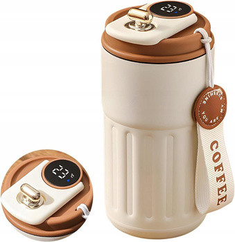 KUBEK TERMICZNY NA KAWĘ HERBATE SMART BIDON Z WYŚWIETLACZEM 500ML