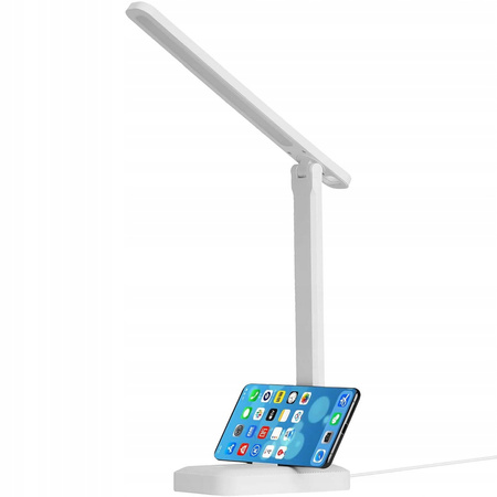LAMPKA BIURKOWA LED Z AKUMULATOREM SZKOLNA NA BIURKO DTYKOWA KREŚLARSKA USB