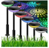 LAMPKA OGRODOWA SOLARNA WBIJANA LED MOZAIKA RGB LAMPA DEKORACYJNA 2 SZTUKI