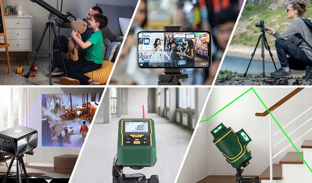 TRIPOD STATYW DO ZDJĘĆ 120CM PILOT UCHWYT DO SMARTFONA SELFIE STICK