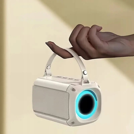 MINI BEZPRZEWODOWY GŁOŚNIK BLUETOOTH + KARAOKE 2 MIKROFONY LED DLA DZIECKA