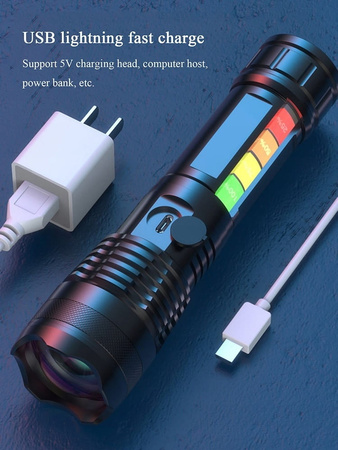 MOCNA LATARKA  WIELOFUNKCYJNA T-6 LED L-19