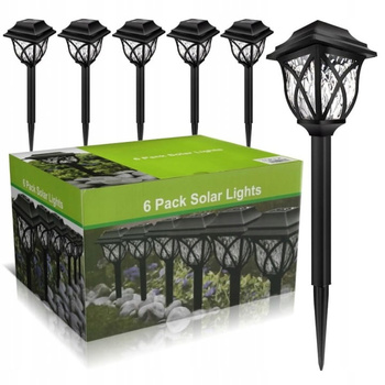 6szt SOLARNA LAMPA OGRODOWA 43cm+ Akumulator