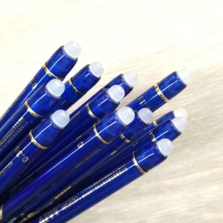 12x DŁUGOPIS PIÓRO KULKOWE ZMAZYWALNY ŚCIERALNY NIEBIESKI 0,5 mm 20x wkład