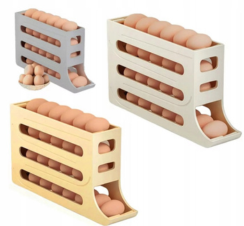 POJEMNIK NA JAJKA PODAJNIK DO LODÓWKI ORGANIZER NA JAJKA AUTOMATYCZNY