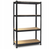 REGAŁ MAGAZYNOWY GARAŻOWY CZARNY PREMIUM 4 półki 700kg 172x80x30