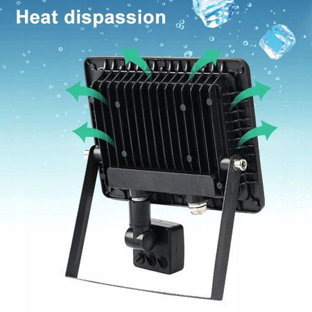 LAMPE FLUTER LED 300W MIT BEWEGUNGSMELDER PREMIUM