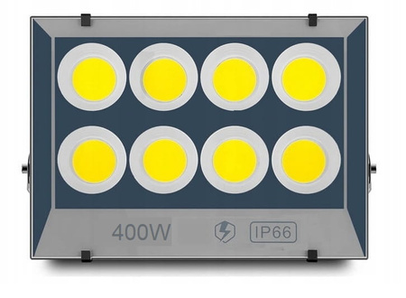 Mocna Lampa Halogen LED Certyfikat Naświetlacz 400w GREY