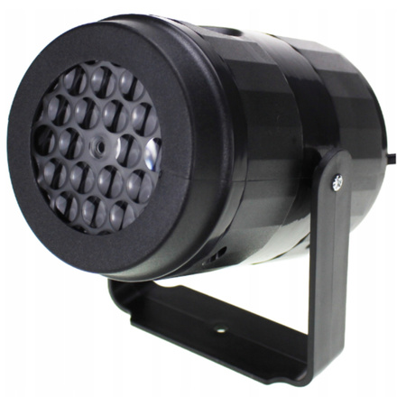 PRJEKTOR ŚWIĄTECZNY RZUTNIK LASEROWY LED NA DOM ŚNIEŻYNKI RGB WZORY
