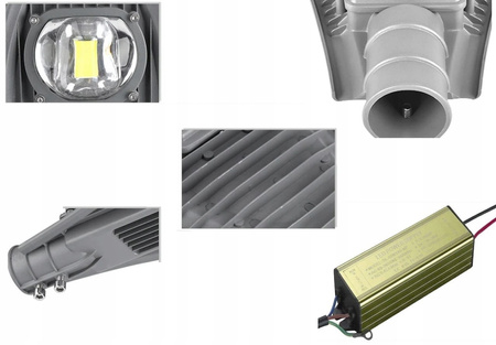 LAMPA ULICZNA PRZEMYSŁOWA LED SMD 50W CERTYFIKATY