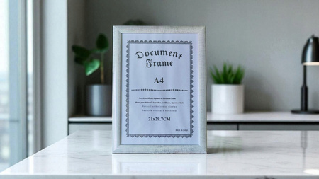 RAMKA A4 NA DYPLOM CERTYFIKAT 21x30 ZDJĘCIA NA ŚCIANĘ DO ZAWIESZENIA B4