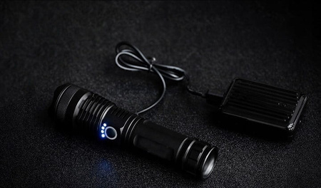 NAJMOCNIEJSZA LATARKA LED WĘDKARSKA ZOOM 5000LM XHP50 taktyczna wojskowa