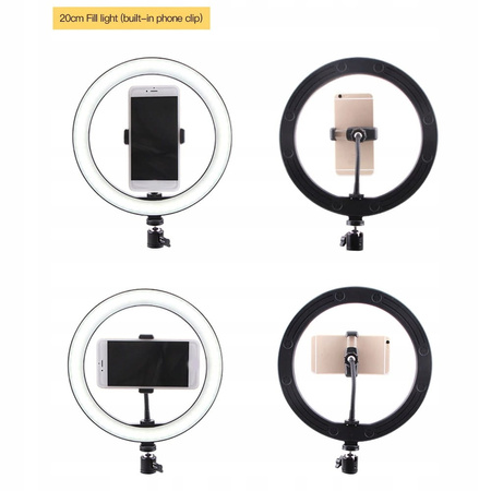 LAMPA PIERŚCIENIOWA 60W RING MAKIJAŻU STATYW 220cm