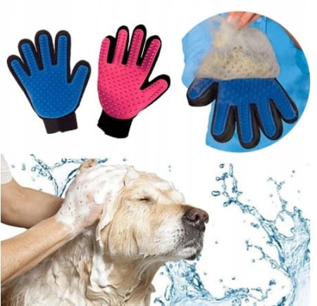 RĘKAWICA DO CZESANIA SIERŚCI GŁASKANIA PSA KOTA