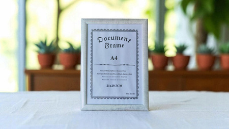 RAMKA A4 NA DYPLOM CERTYFIKAT 21x30 ZDJĘCIA NA ŚCIANĘ DO ZAWIESZENIA B4