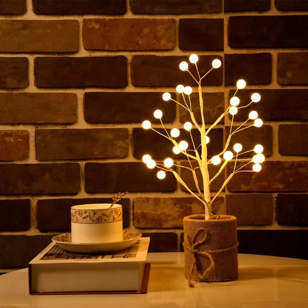 OZDOBA ŚWIĄTECZNA DRZEWKO LED PODŚWIETLANE XXL 35CM BOŻE NARODZENIE