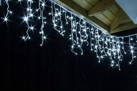 SOPLE 300LED LAMPKI ZEWNĘTRZNE IP44 2 kolory w 1 KURTYNA GIRLANDA FLASH