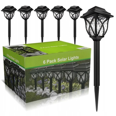 6szt SOLARNA LAMPA OGRODOWA 43cm+ Akumulator