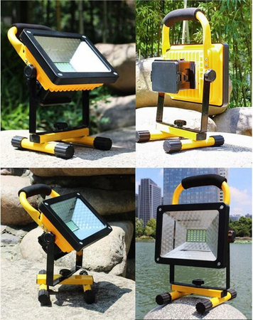 HALOGEN PRZENOŚNY LED SMD AKUMULATOROWY 50W