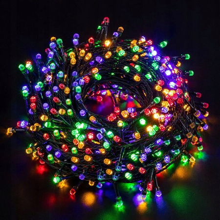 LAMPKI LED CHOINKOWE 500 BOŻE NARODZENIE IP44 ZEWNĘTRZNE WEWNĘTRZNE KOLORY