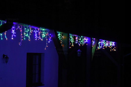 KURTYNA ŚWIETLNA 17M SOPLE 500 LED MULTI + FLASH SOPLE HERMETYCZNY KABEL