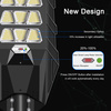 LAMPA SOLARNA LED ULICZNA ZEWNĘTRZNA MOCNA 1200W LATARNIA OGRODOWA 750LED
