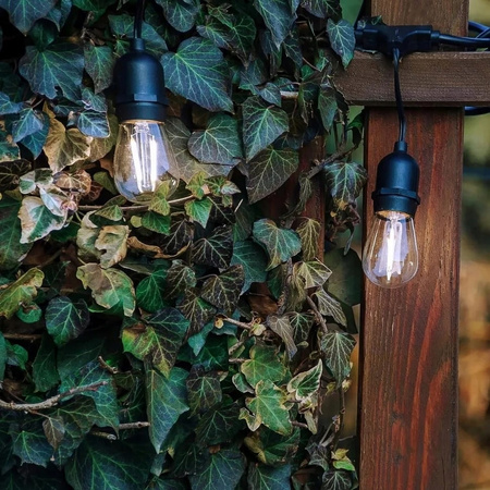 GIRLANDA OGRODOWA 10M LAMPKI OGRODOWE ŻARÓWKI E27 230V WISZĄCE ŚWIETLNA