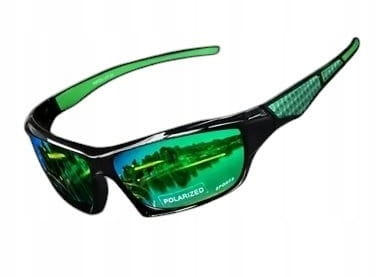 OKULARY ROWEROWE SPORTOWE PRZECIWSŁONECZNE MĘSKIE UV400 KAT.2 POLARYZACJA