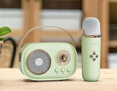 GŁOŚNIK KARAOKE Z MIKROFONEM DLA DZIECKA NA PREZENT ŚWIĘTA KLASYCZNY STEREO