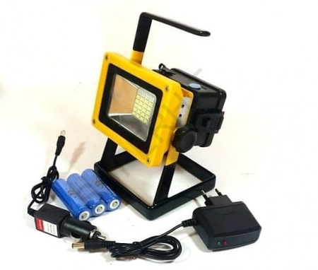 HALOGEN PRZENOŚNY LAMPA LED AKUMULATOR 30W LAMPA