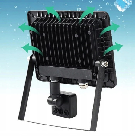 Lampa Naświetlacz LED 50W Z CZUJNIK RUCHU PREMIUM