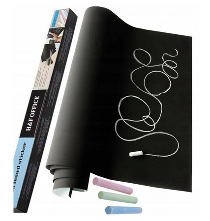 SAMOPRZYLEPNA TABLICA KREDOWA DUŻA + KREDA