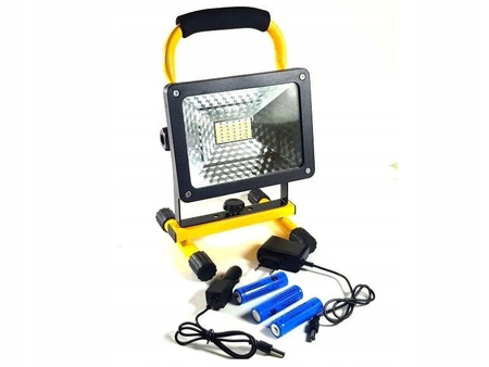 HALOGEN PRZENOŚNY LED SMD AKUMULATOROWY 50W