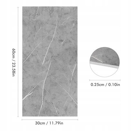 PŁYTKI PCV SAMOPRZYLEPNE MOCNE WODOODPORNE IMITACJA MARMUR 10 SZTUK 1,8m2