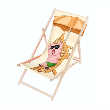 Leżak DREWNIANY OGRODOWY PLAŻOWY PRODUCENT Azaris