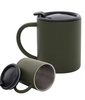 KUBEK STALOWY TERMICZNY ZAMYKANY 250 ML ZIELONY NA PODRÓŻ DO PRACY