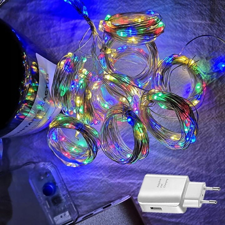 KURTYNA ŚWIETLNA LED 300 LAMPKI WISZĄCE NA USB 3x3M NA ZEWNĄTRZ I WEWNĄTRZ