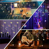 GIRLANDA LED NA BOŻE NARODZENIE RGB DŁUGA 400cm RGB NA BALKON OKNO