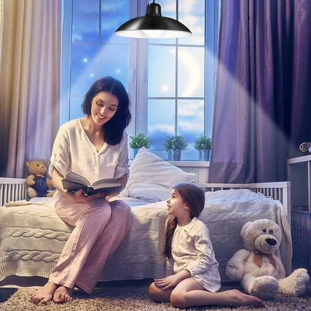 ŻYRANDOL LAMPA SOLARNA WISZĄCA LED OGRODOWA PILOT