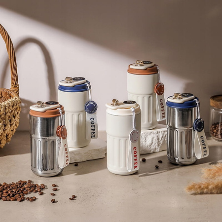 KUBEK TERMICZNY NA KAWĘ HERBATE SMART BIDON Z WYŚWIETLACZEM 500ML