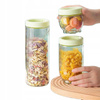 ZESTAW 3 POJEMNIKÓW SZKLANYCH Z PRZYKRYWKĄ POJEMNIKI SZKLANE 300/600/1000ml
