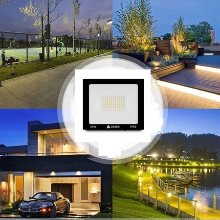 HALOGEN LAMPA NAŚWIETLACZ LED 50w CERTYFIKAT MOCY
