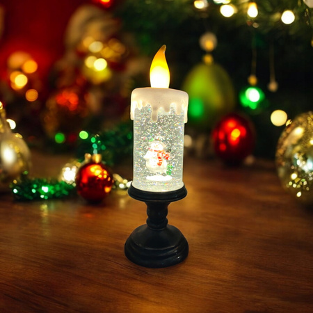 OZDOBA ŚWIĄTECZNA ŚWIECA LED PODŚWIETLANA XXL 31CM BOŻE NARODZENIE SWIECZKA