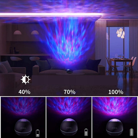 Projektor GWIAZD LED Lampka Nocna PILOT MUZYKA