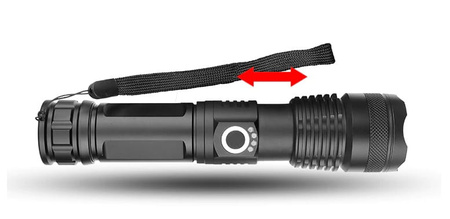 BARDZO MOCNA Latarka Taktyczna LED CREE XHP50 1 km